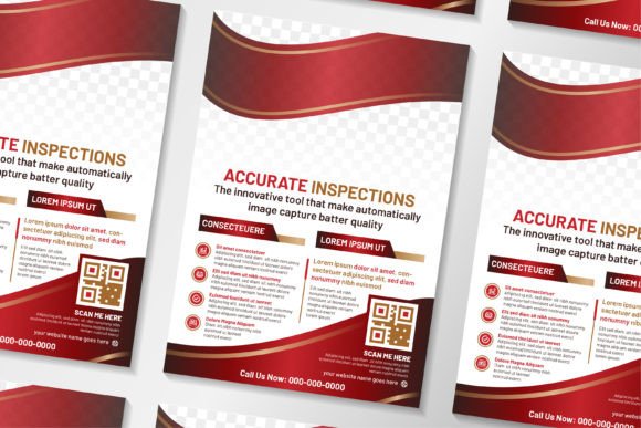 Accurate Inspection Vertical Flyer Design Resource
