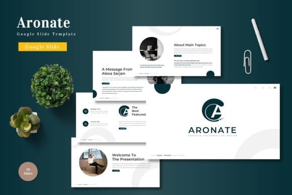 Aronate Google Slide Template for Polished Presentations