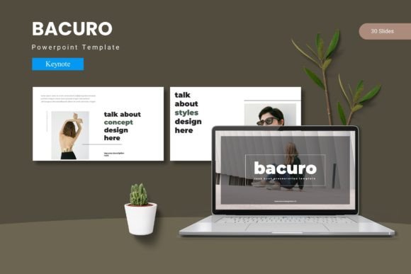 Bacuro - Keynote Template: A Versatile Design System for Impactful Presentations