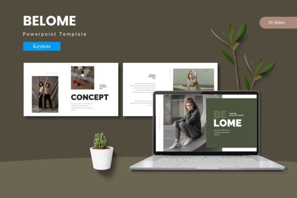 Belome - Keynote Template: A Versatile Design System for Impactful Presentations
