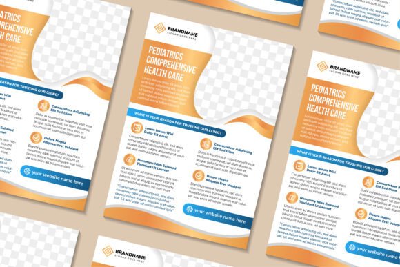 Evaluate the Pediatrics Comprehensive Vertical Flyer for Your Clinic's Marketing Needs