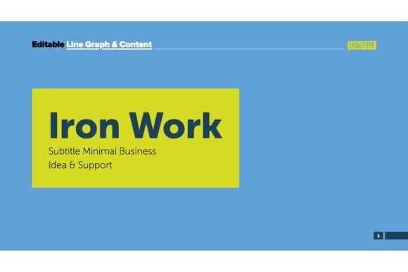 Iron Work Slide Template: Business Data Made Clear