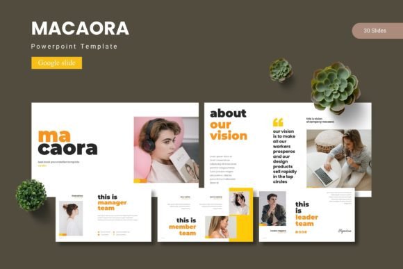 Macaora Google Slide Template for Polished Presentations