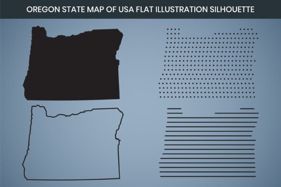 Oregon State Hand Drawn Outline Map USA: A Versatile Tool for Design, Education, and More