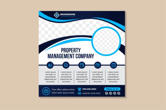 Property Management Square Banner Design Guide