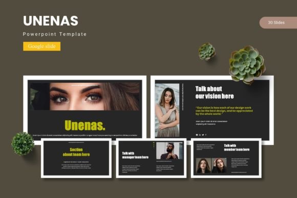Unenas - Google Slide Template: Build Polished Presentations with Purpose